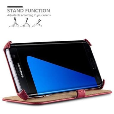 Samsung Galaxy S7 EDGE lommebokdeksel case (rød)