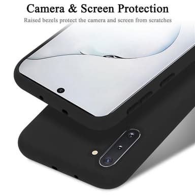 Samsung Galaxy NOTE 10 silikondeksel case (svart)
