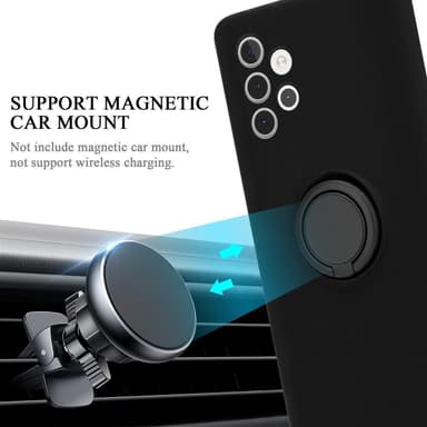 Deksel Samsung Galaxy A32 5G Ring Case (svart)