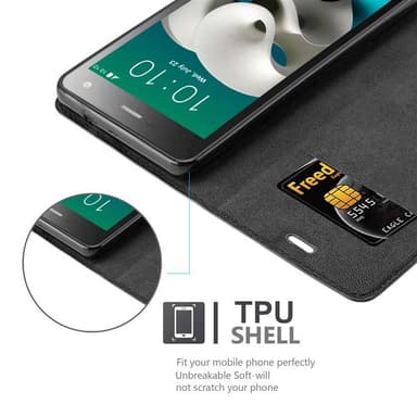 ZTE Blade L3 lommebokdeksel case (svart)