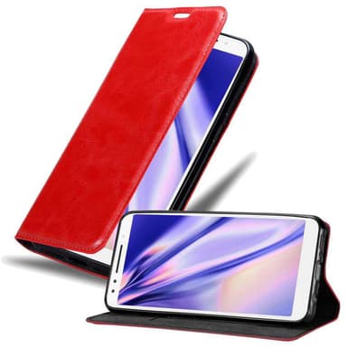 Alcatel 3 2018 lommebokdeksel case (rød)