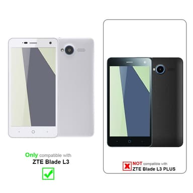 ZTE Blade L3 lommebokdeksel case (rød)