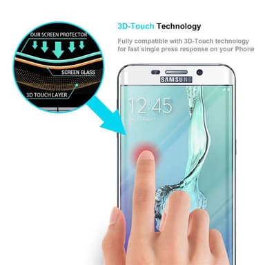 Samsung Galaxy S6 EDGE PLUS Skjermbeskytter Skärmskydd