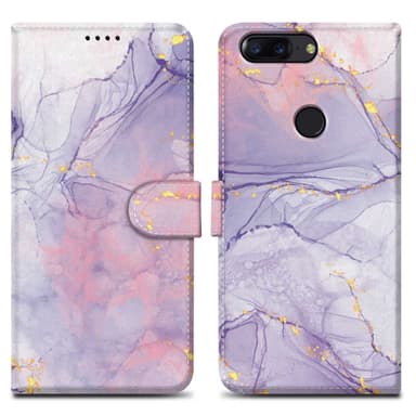OnePlus 5T lommebokdeksel etui (lilla)