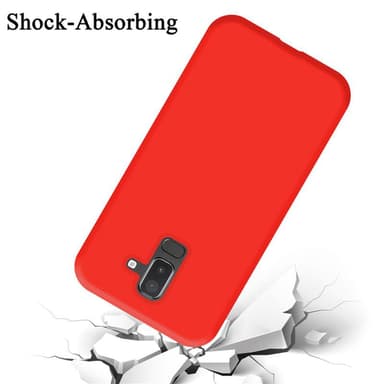 Samsung Galaxy A6 PLUS 2018 silikondeksel case (rød)