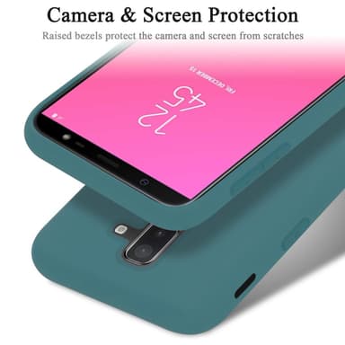 Samsung Galaxy A6 PLUS 2018 silikondeksel case (grønn)