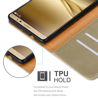 Huawei MATE 8 lommebokdeksel etui (brun)