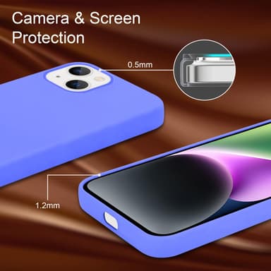 iPhone 14 PLUS silikondeksel case (lilla)