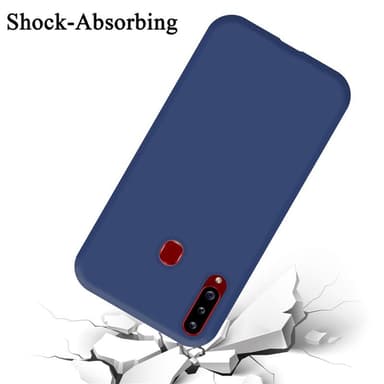 Samsung Galaxy A20s silikondeksel case (blå)