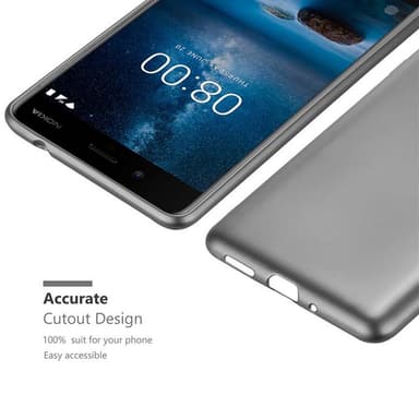 Deksel Nokia 8 2017 Case Cover (grå)