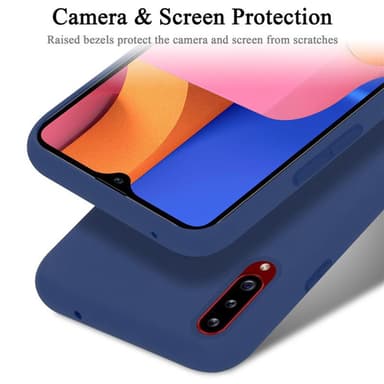 Samsung Galaxy A20s silikondeksel case (blå)