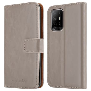 Oppo A94 5G lommebokdeksel etui (brun)