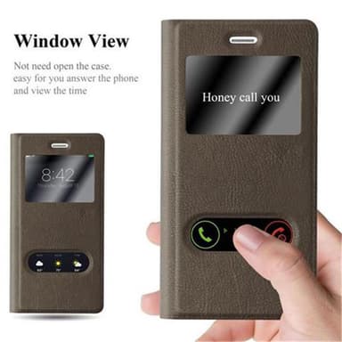 Huawei P8 LITE 2015 lommebokdeksel cover (brun)