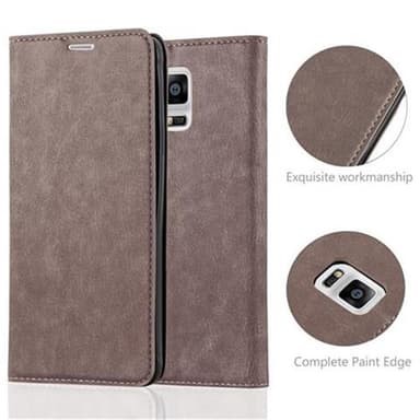 Samsung Galaxy NOTE 4 lommebokdeksel case (brun)