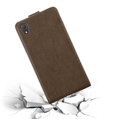 Sony Xperia Z2 deksel flip cover (brun)