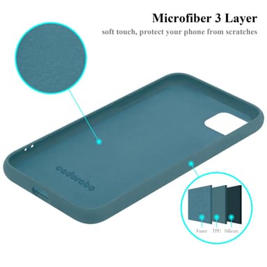 Samsung Galaxy A22 5G silikondeksel case (grønn)