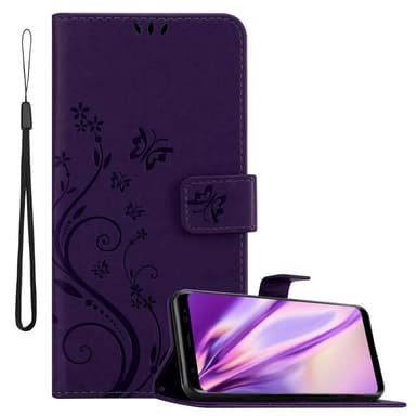 Samsung Galaxy S8 lommebokdeksel Blomster (lilla)