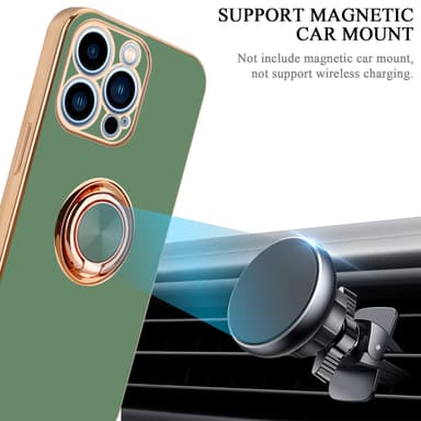 iPhone 13 PRO MAX silikondeksel case (grønn)