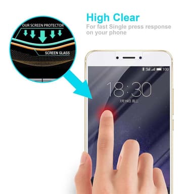 MEIZU MX6 Skjermbeskytter Skärmskydd
