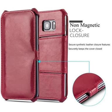 Samsung Galaxy S7 EDGE lommebokdeksel case (rød)