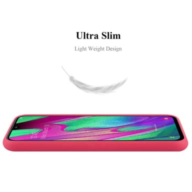 Deksel Samsung Galaxy A40 Silikon cover (rød)