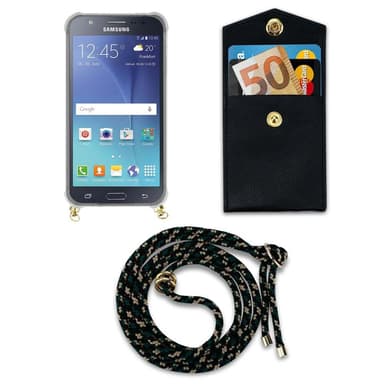 Samsung Galaxy J5 2015 Deksel med Halskjede (brun)