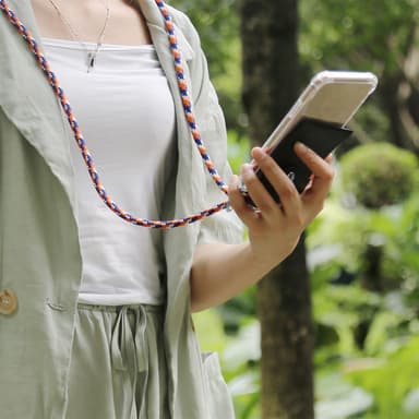 iPhone XS MAX Deksel med Halskjede (blå)