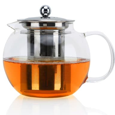 Tekanne med filter Glasstekanne Borosilikatglass 800ml