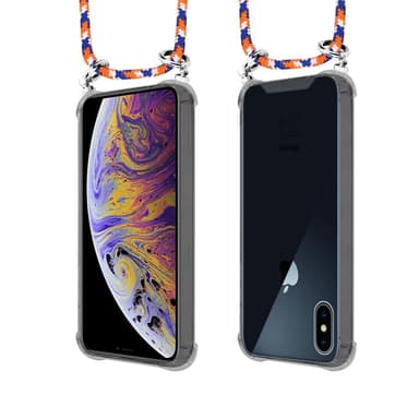 iPhone XS MAX Deksel med Halskjede (blå)