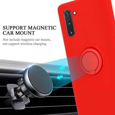 Deksel Samsung Galaxy NOTE 10 Ring Case (rød)