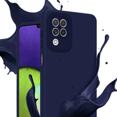 Samsung Galaxy A22 4G Deksel case (blå)