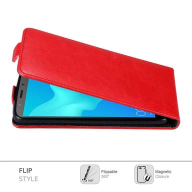 Honor 7S / Huawei Y5 2018 deksel flip cover (rød)