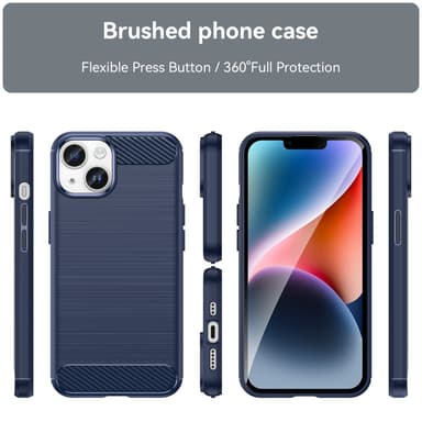 Deksel iPhone 14 ultra slim (blå)