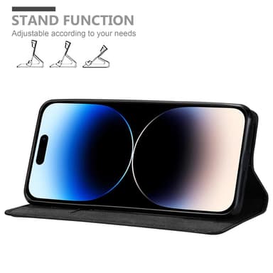 iPhone 14 PRO lommebokdeksel case (svart)