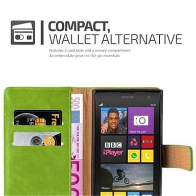 Nokia Lumia 1020 lommebokdeksel etui (grønn)