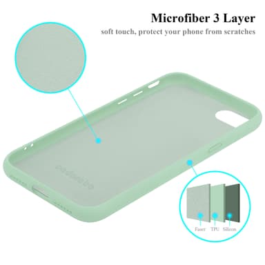 iPhone 7 / 7S / 8 / SE 2020 silikondeksel case (grønn)