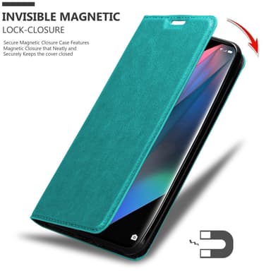 Oppo FIND X3 PRO lommebokdeksel case (turkis)