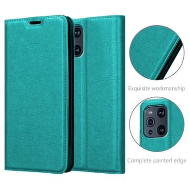 Oppo FIND X3 PRO lommebokdeksel case (turkis)
