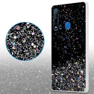 Huawei NOVA 5i / P20 LITE 2019 Silikondeksel Glitter