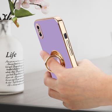 iPhone XS MAX silikondeksel case (lilla)
