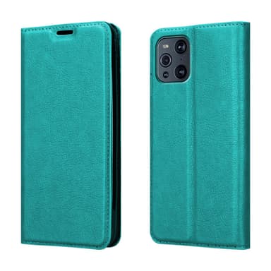 Oppo FIND X3 PRO lommebokdeksel case (turkis)