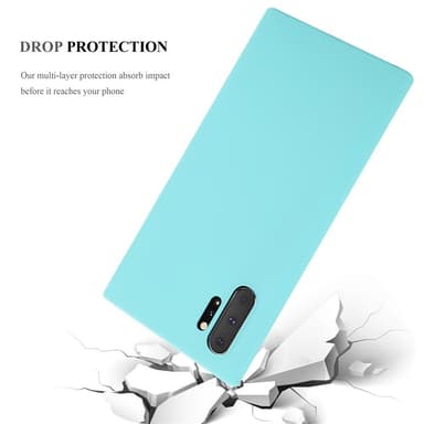 Deksel Samsung Galaxy NOTE 10 PLUS Silikon cover (blå)