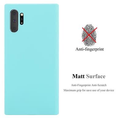 Deksel Samsung Galaxy NOTE 10 PLUS Silikon cover (blå)