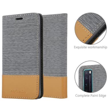 Huawei NOVA 7 5G lommebokdeksel etui (grå)