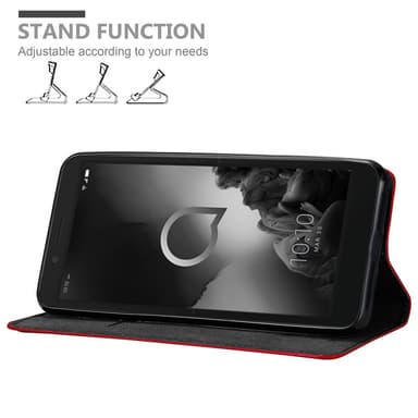 Alcatel 1C 2019 lommebokdeksel case (rød)