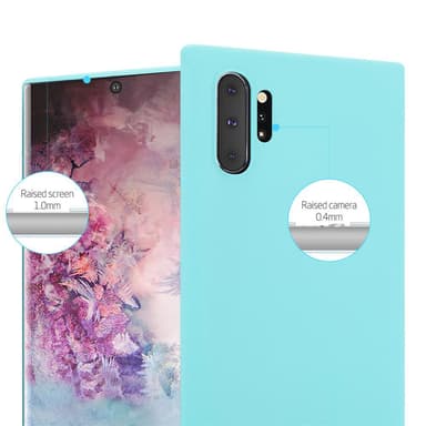Deksel Samsung Galaxy NOTE 10 PLUS Silikon cover (blå)