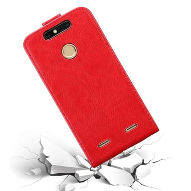 ZTE Blade V8 MINI deksel flip cover (rød)