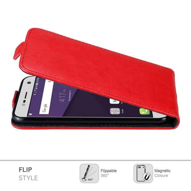 ZTE Blade V8 MINI deksel flip cover (rød)