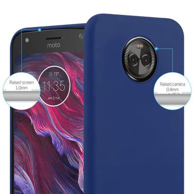 Deksel Motorola MOTO X4 Silikon cover (blå)