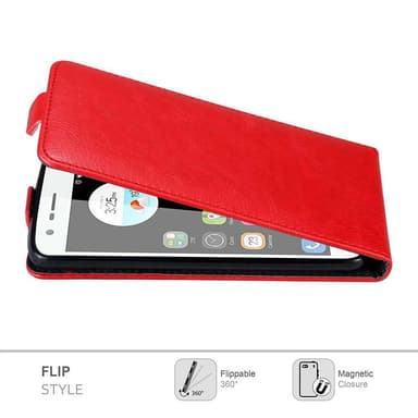 ZTE Blade V8 MINI deksel flip cover (rød)